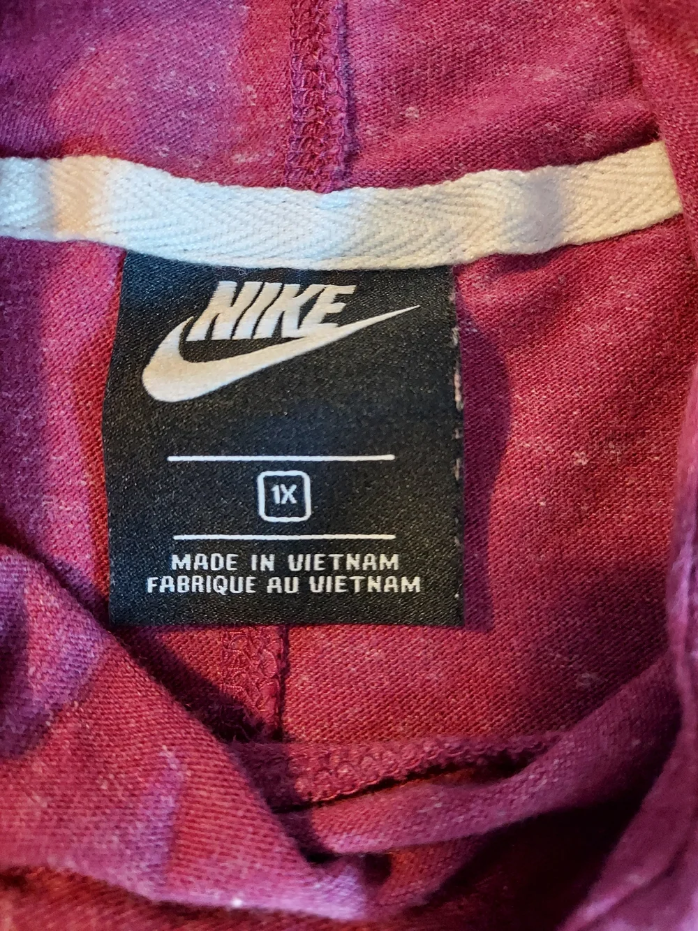 Nike Sportswear Gym Vintage HBR Pullover Hoodie Magenta Pink 1X